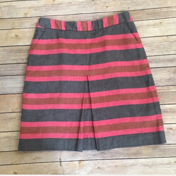 BODEN linen blend single pleat skirt - Picture 1 of 7